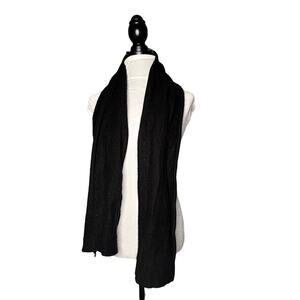 Beryll Cashmere Wrap Scarf 14 x 66 Black